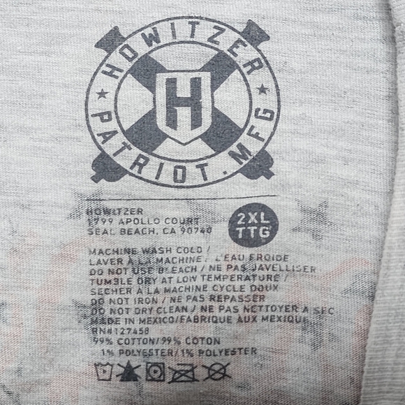 Howitzer Men's T Shirt "We the People" Skull Snake Flag Graphics - 2XL - Picture 6 of 7